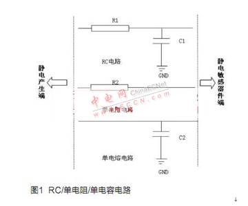 RC電路或者單電阻、單電容電路