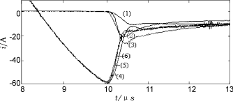圖4緩沖二極管恢復(fù)反向阻斷能力后的ids，irs波形