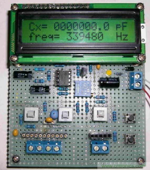 DIY集電容、電感和頻率為一體的測量儀器