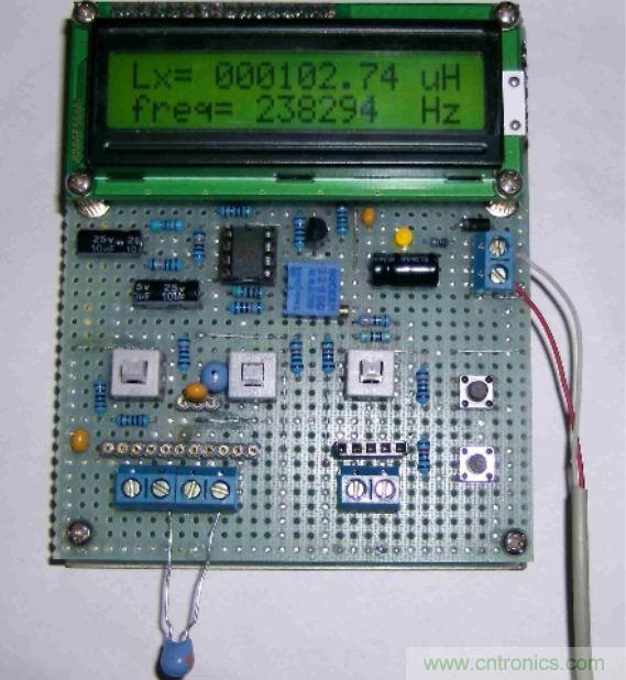 DIY集電容、電感和頻率為一體的測量儀器
