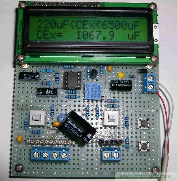 DIY集電容、電感和頻率為一體的測量儀器