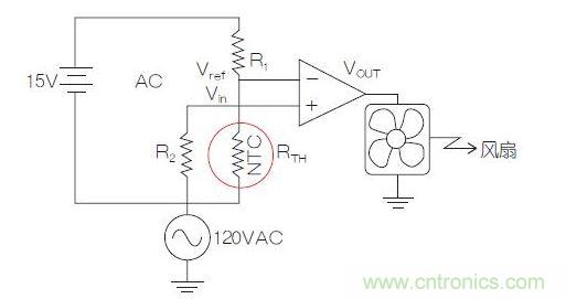 測溫電橋電路。