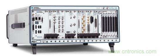 NI PXI Express機(jī)箱包含射頻分析儀和發(fā)生器、矢量網(wǎng)絡(luò)分析儀、開關(guān)、電源和嵌入式計(jì)算機(jī)
