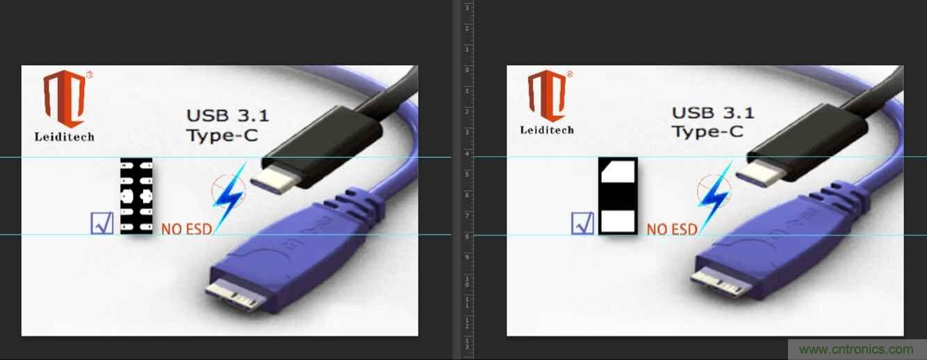 Leiditech推出超低電容ESD，用來保護USB Type-C