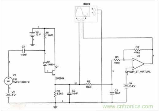 帶AGC輸出的改進型調(diào)幅檢波器。