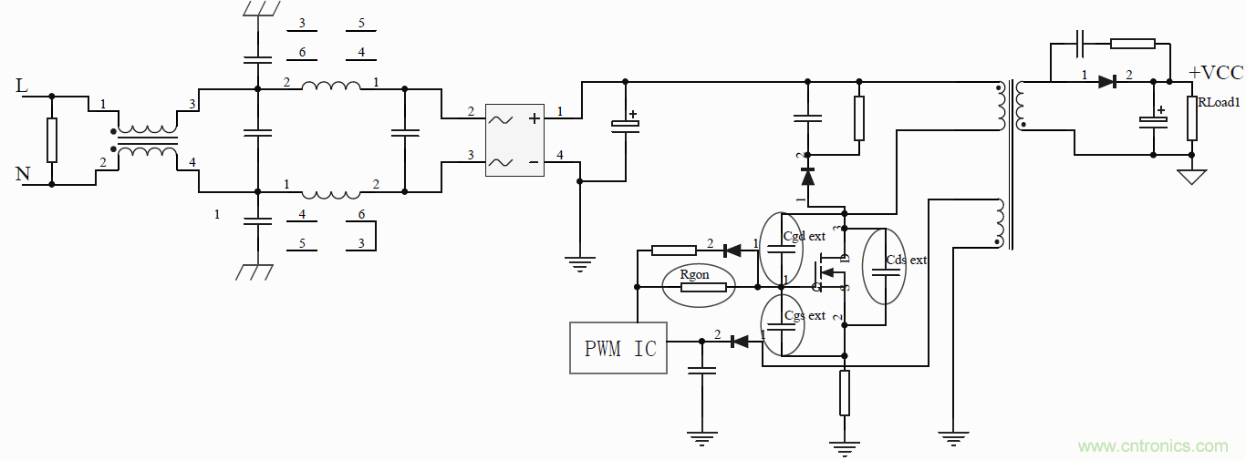 如何改善開(kāi)關(guān)電源電路的EMI特性？