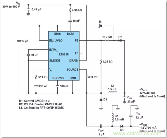 這是真的嗎？采用單IC也能構(gòu)建緊湊、高效的雙極性穩(wěn)壓器？
