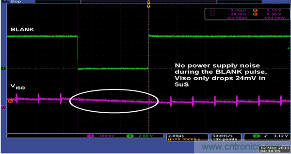 利用isoPower器件屏蔽電源，從而提高精度