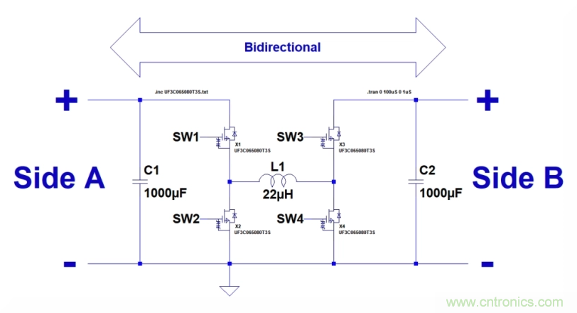 如何使用碳化硅MOSFET設(shè)計(jì)雙向降壓-升壓轉(zhuǎn)換器？
