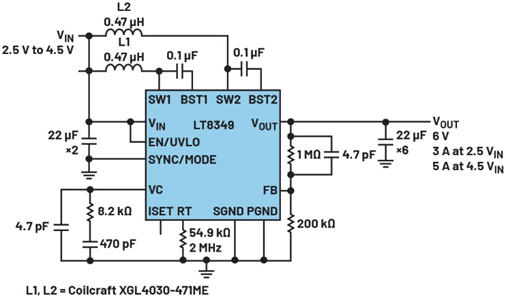 單芯片干翻傳統(tǒng)方案！兩相升壓轉(zhuǎn)換器如何將低壓大功率密度拉滿？