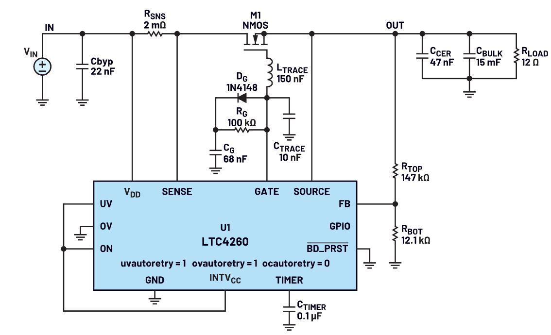 我的熱插拔控制器電路為何會振蕩？